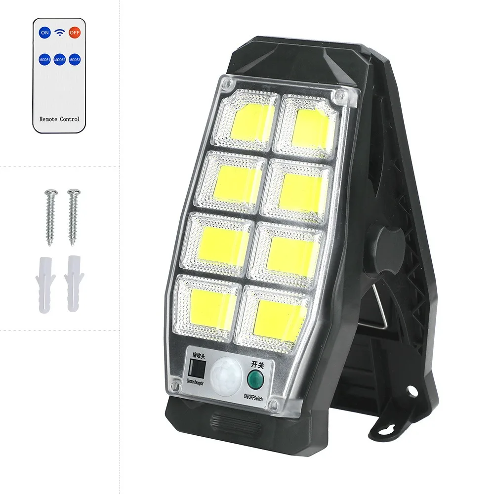 

Солнечные садовые светильники с датчиком движения, 3 режима, водонепроницаемые, суперяркие, настенные, на солнечной энергии, с креплением-клипсой