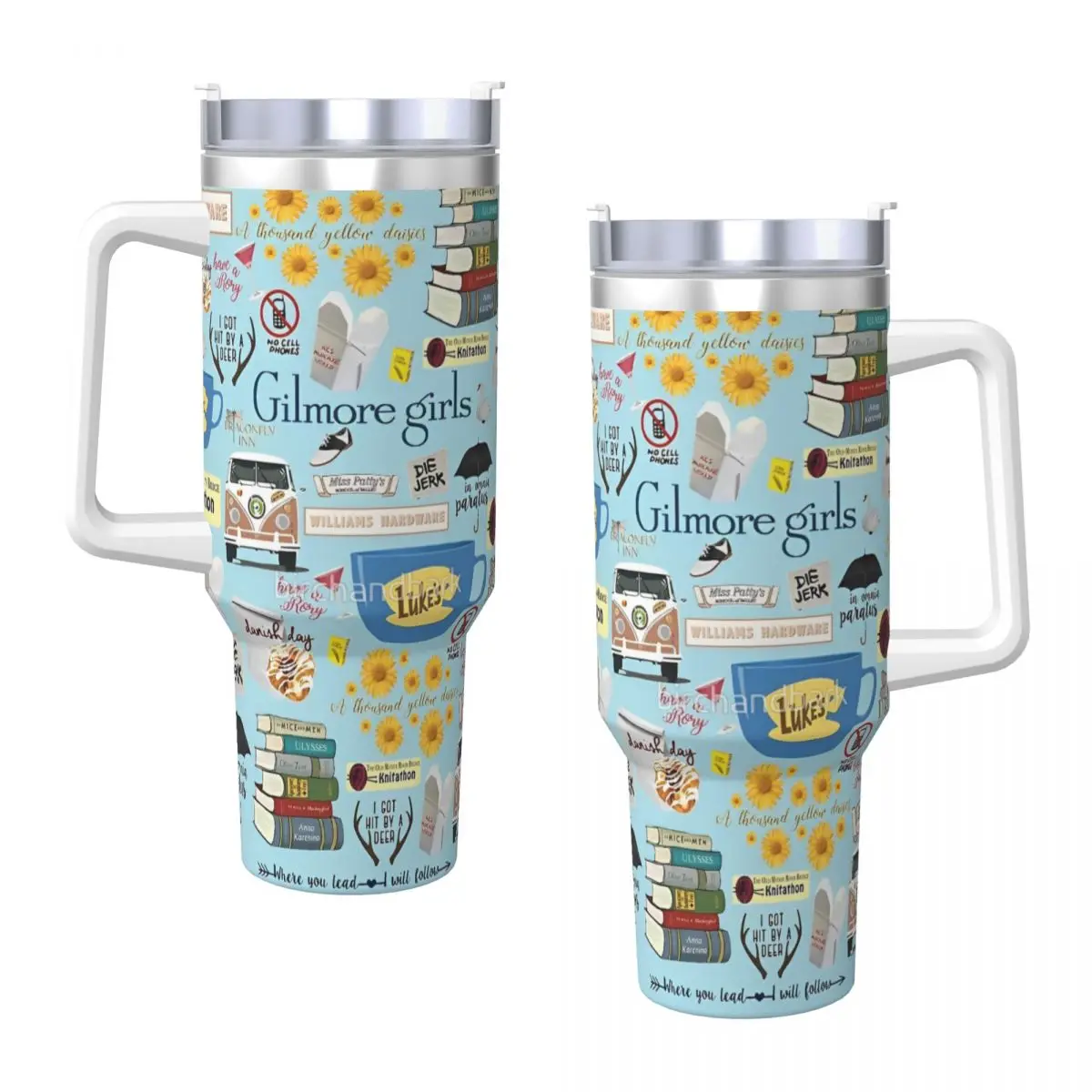 Gilmore Girls Gilmore I Drink Coffee Like Tumbler Cold and Hot Water Bottle Keep Heat Stainless Steel Thermal Mug