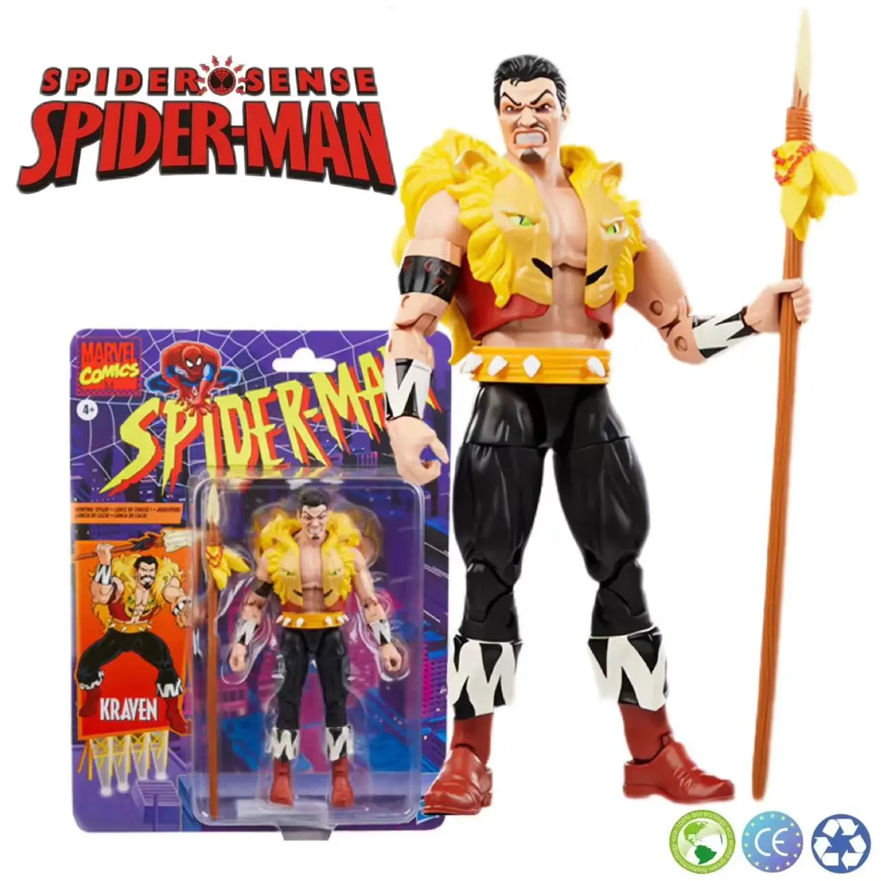 Ml Legends Spiderman Enemies Kraven Action Figures Toys 6 Inch Sergei Kravinoff Movable Statues Model Collectibles Gifts