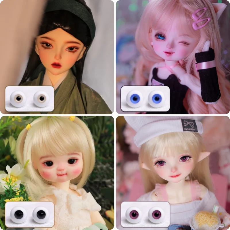 

1 Pair 6mm/8mm/10mm/12mm/14mm/16mm/18mm Doll Eyeball For BJD DIY Doll Eyes Accessories Animal Eyes Acrylic Eyes Doll Eyeballs