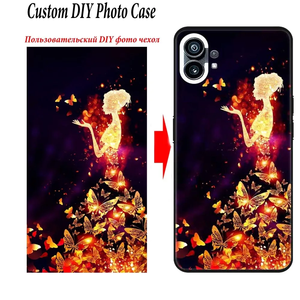 Customized Image Case For Nothing Phone (1) One 1 Silicone Cover A063 DIY Photo Picture Design For Nothing Phone 2 Two A065 Case