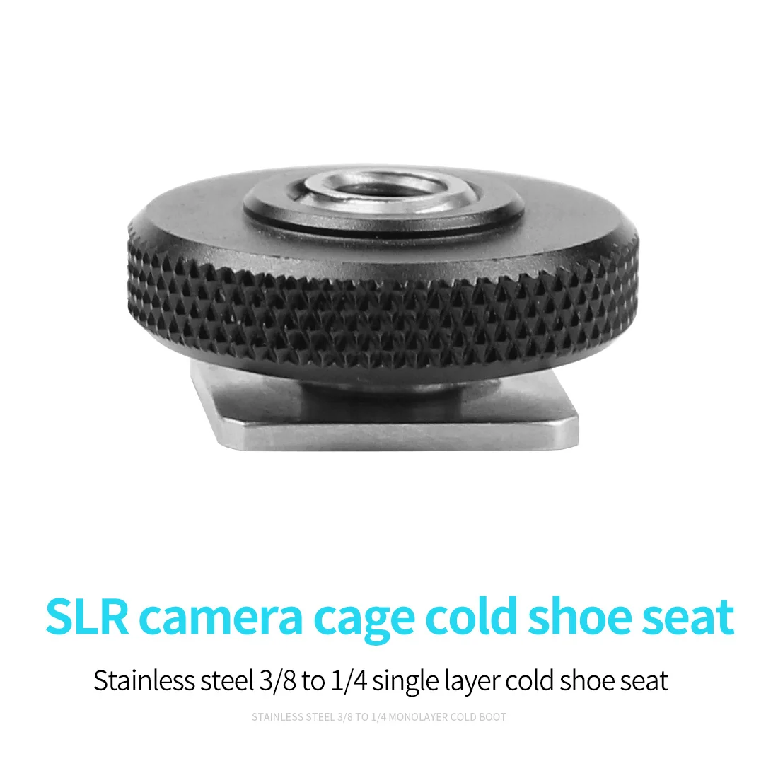 3/8 1/4 5/8 Single Dual Nut Stativplatte zum Blinken Kalter Blitzschuh-Schraubenadapter für GoPro 13 Insta360 X4 Light Stativ-Mikrofonhalter – Detail 22