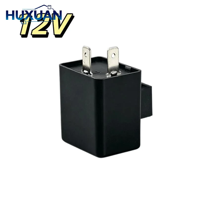 1Pcs 2 Pin Flasher Relay Turn Signal Indicator Controller 12V LED Motorcycle Flasher Buzzer For Car Accessories