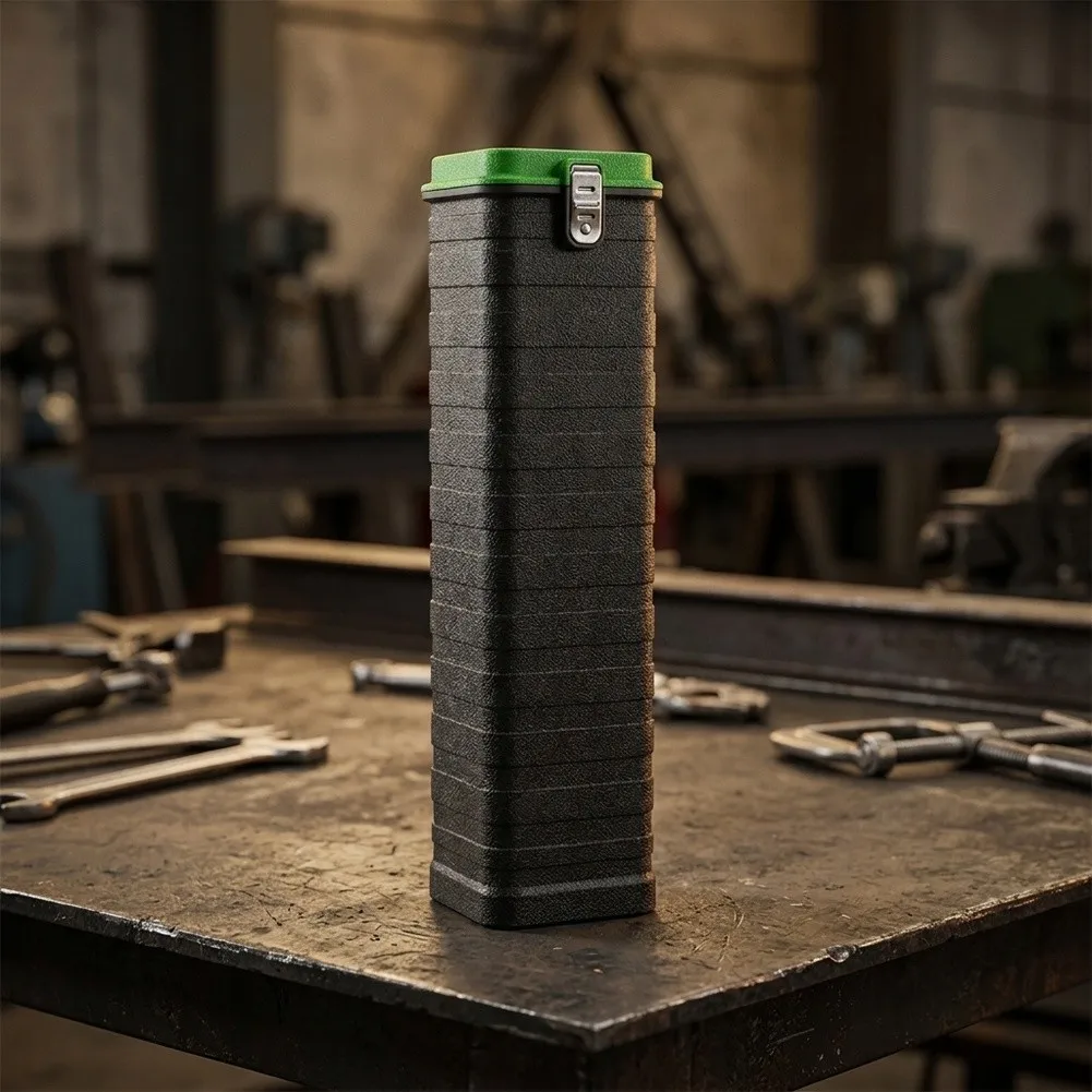 Welding Electrode Storage Tube Holds Up to 4KG of For 300mm-350mm Rods with PP ABS Body and Dual-Side Transport Handles