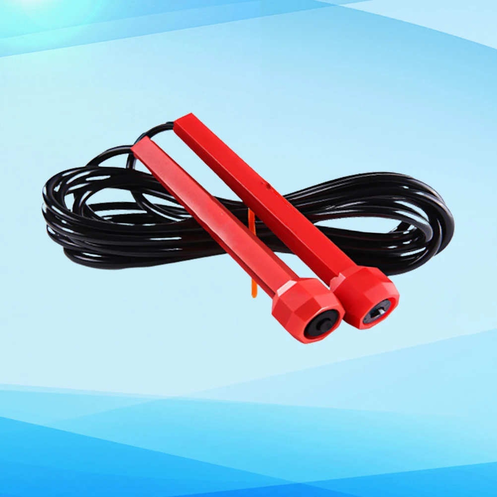 

Training Jump Rope PVC Cable Anti Slip Grip Handles Cardio Exercise Equipment Red Color Child Adult Fitness Workout