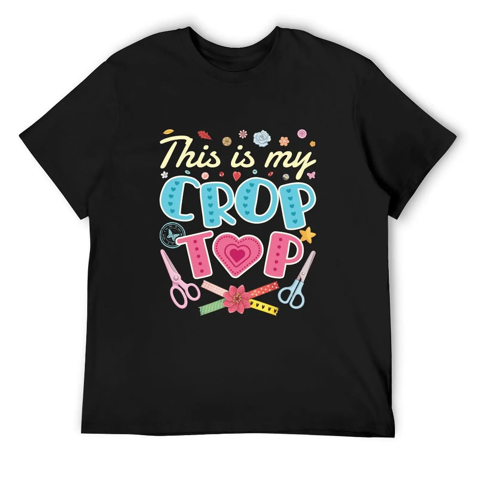 

Funny Scrapbooking This Is My Crop Top T-Shirt anime quick drying shirts graphic tees mens vintage t shirts
