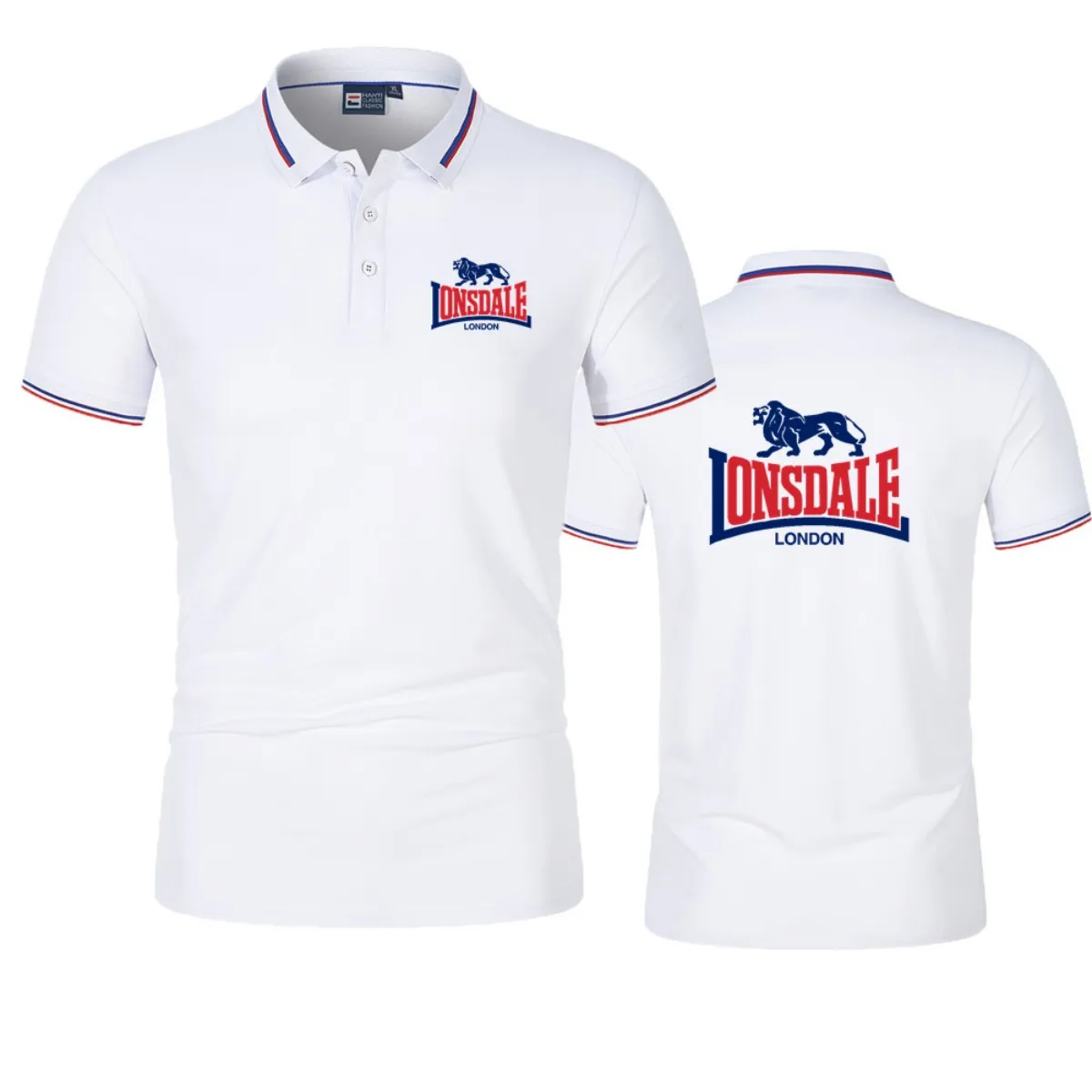 LONSDALE Polo à manches courtes pour hommes, nouveau haut décontracté de style streetwear d'été pour