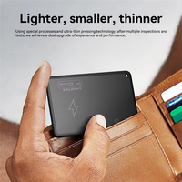 FEDI-2Pcs Wireless Charging Tracking Location Mini Wallet Tracker Card Waterproof GPS Locator Work For Iphone Find My Tracker