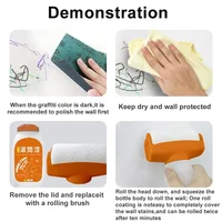 Hot Antibacterial Wall Paint Strong Repair Wall Paint Household White Latex Paint With Roller Brush for Living Room Kitchen Tool 5