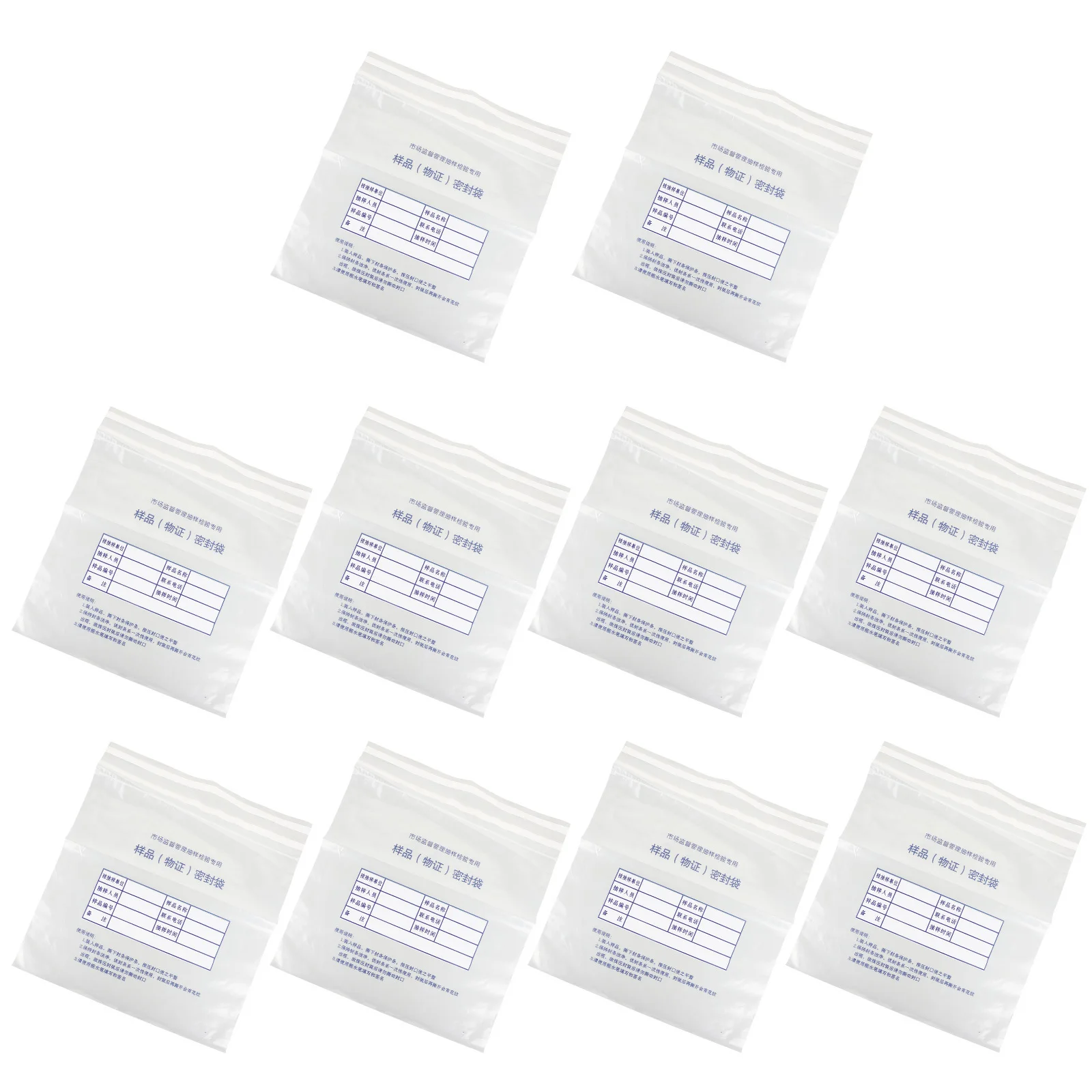 

10Pcs Tamper Bags Large Writable Clear Envelopes Secure Bank Cash for Cash