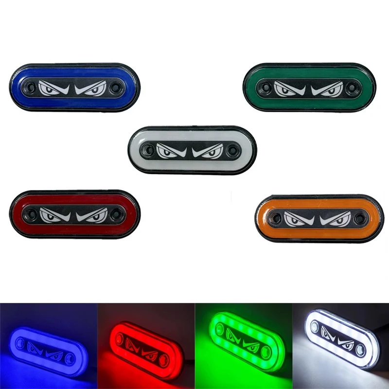 1PC 高視認性 12V/24V LED サイドマーカー点滅および常時点灯モードトラックトレーラーとオートバイ用