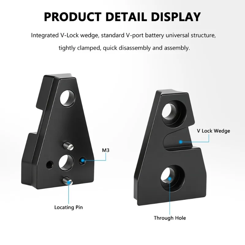 Suitable For V-Mount Battery,Triangle Quick Release Plate With 1/4