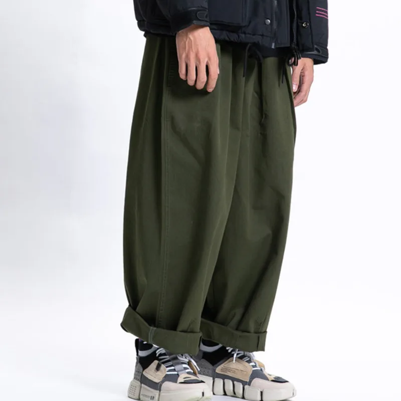 2025 Spring New Cityboy Casual Pants Japanese Loose Fashion Versatile Wide Leg Pants Solid Color Work Pants Men and Women