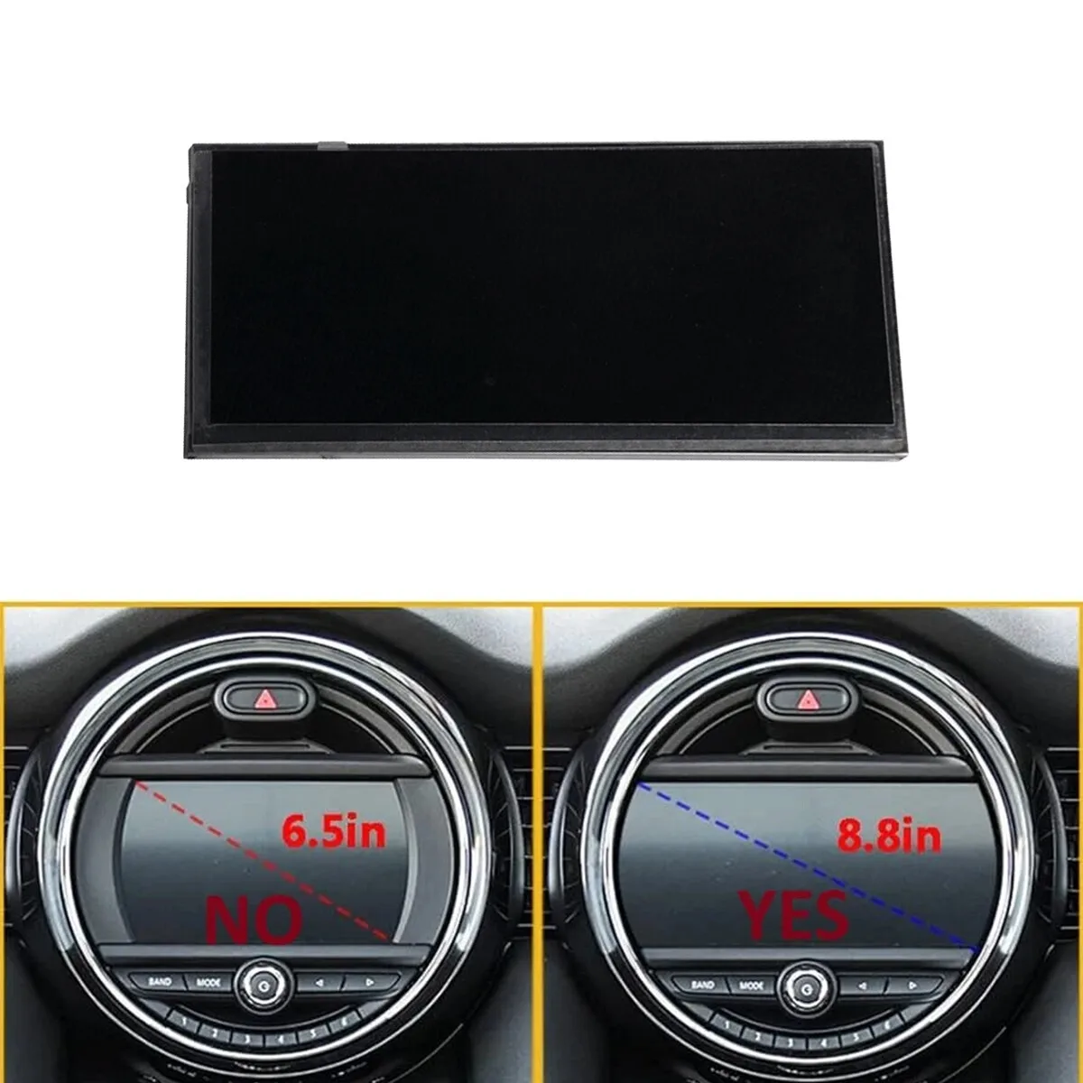 

8.8" L8.8" Display for MINI Cooper F54 F55 F56 CLUBMAN NBT OEM Information Screen Navigation DISPLAY SCREEN 2014-2017