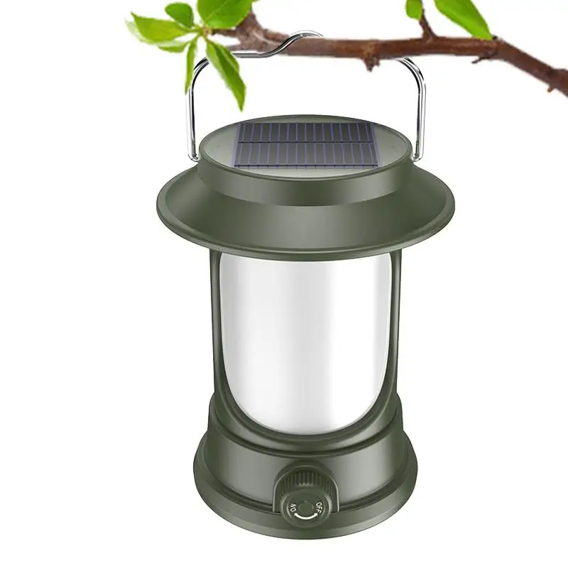 

Solar Lantern Rechargeable Solar Camping Lantern Dimmable Dangle Tent Lights 3 Light Modes Portable Lantern Flashlight For