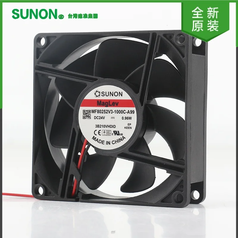 Sunon DC 24V 0.96W AC EC 8025 8CM maglev frequency converter Mute MF80252V3-1000C-A99 cooling fan
