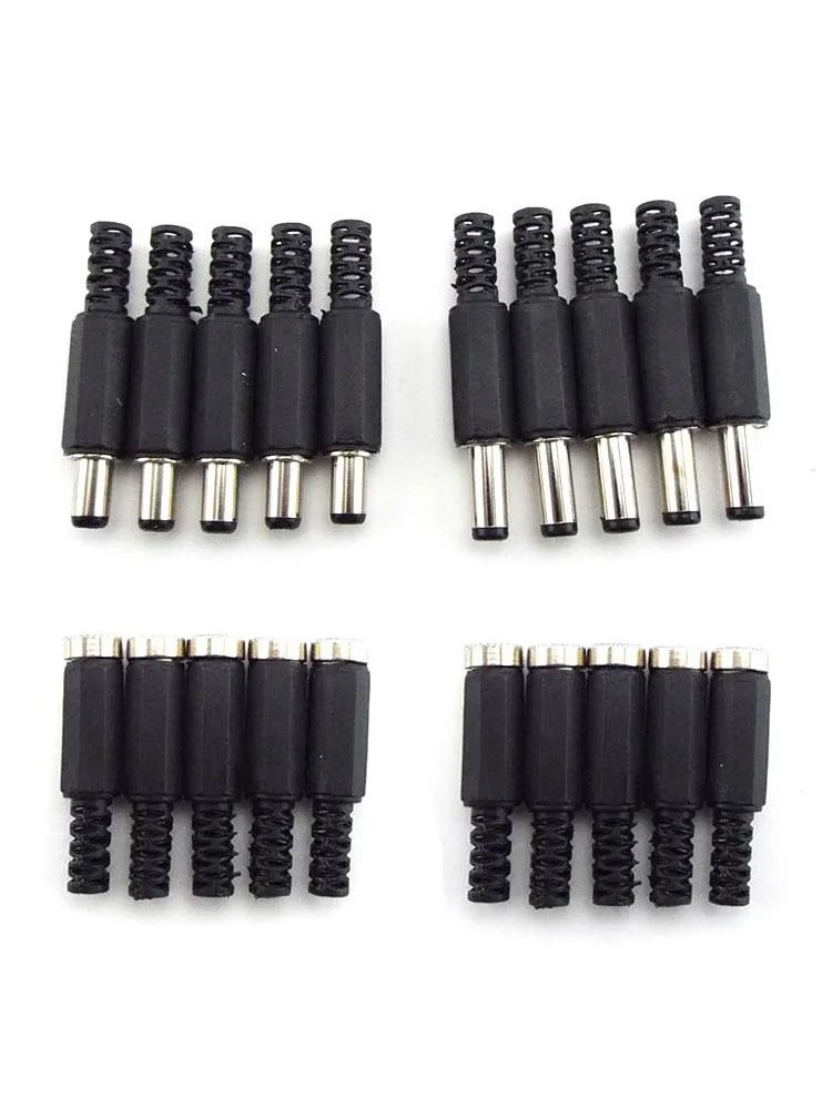DC-Buchsen- und Stecker-Netzteilanschlüsse 5,5 mm x 2,1 mm 5,5x2,5 mm Buchse-Stecker-Adapterkabel 5525 5521