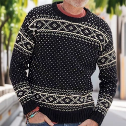 New Autumn Winter Pullover Sweaters Men O-neck Solid Color Long Sleeve Knitwear Slim Men's Sweater Pull Male Clothing SY0134