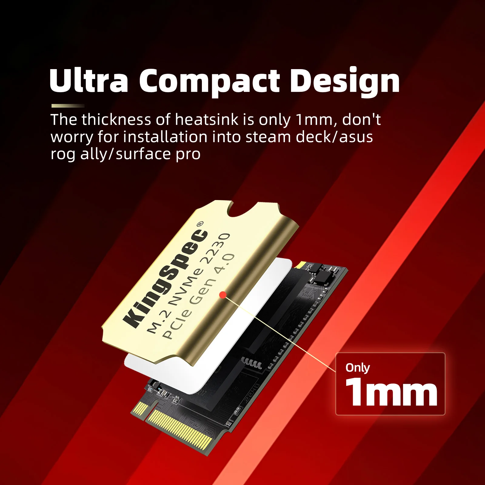 KingSpec M.2 2230 NVMe SSD 512GB 1TB 2TB 対応