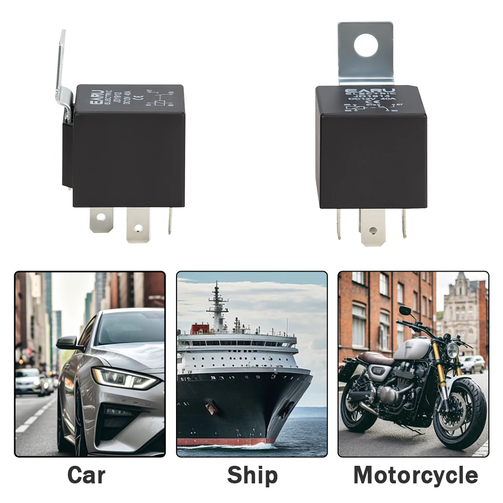 4 5 Pin 4P 5P 40A Waterproof Car Relay Long Life Automotive Relays Normally Open DC 12V 24V Relay For Head Light Air Conditioner image 3