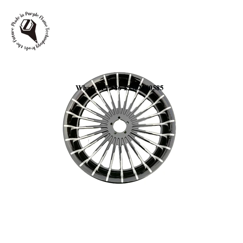 

Purple Flame Customization Motorcycle Adaptations Accessory Bright Edge Wheel Hub/Rim Including Flange