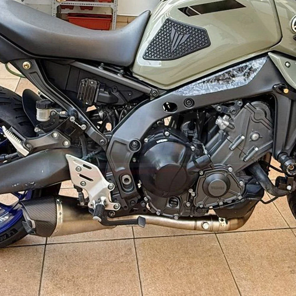 51MM For MT09 FZ09 2021 - 2025 Motorcycle Full System Exhaust Muffler Escape Middle Pipe