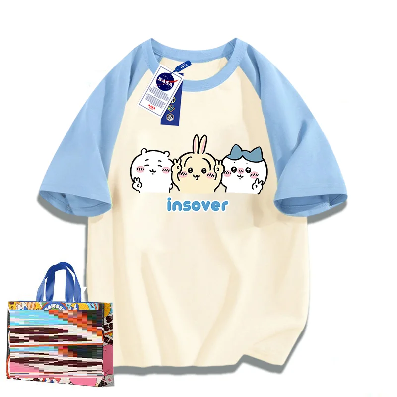 Anime Cosplay Couple - New Summer Chiikawa Cotton T-Shirt Kawaii