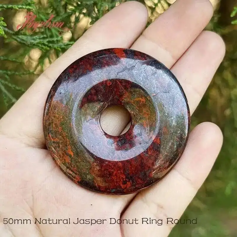 الطبيعية جاسبر دونت خواتم حجر الخرز ل عقد دي اي واي سوار قلادة صنع المجوهرات الخرز 1 قطعة 30 مللي متر 40 مللي متر 50 مللي متر