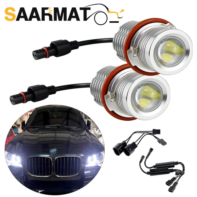 

2Pcs LED Halo Ring Marker Light Bulb Angel Eyes Lamp For BMW E87 E39 M5 E60 M5 E61 E63 E64 E65 E66 E83 X3 E53 X5 OEM 63126916097