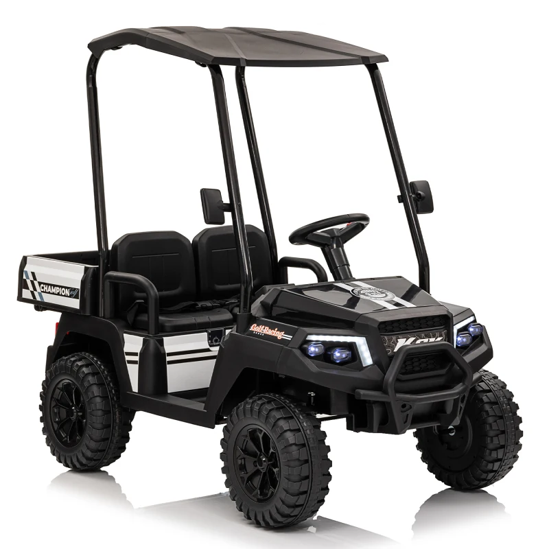 Wygodne sterowanie zapewnia kontrolę i bezpieczeństwo dziecięce - zdalnie sterowany fotelik samochodowy dla dzieci 24V XL, elektryczny samochód ciężarowy z pilotem - przestronny, 20-calowy.