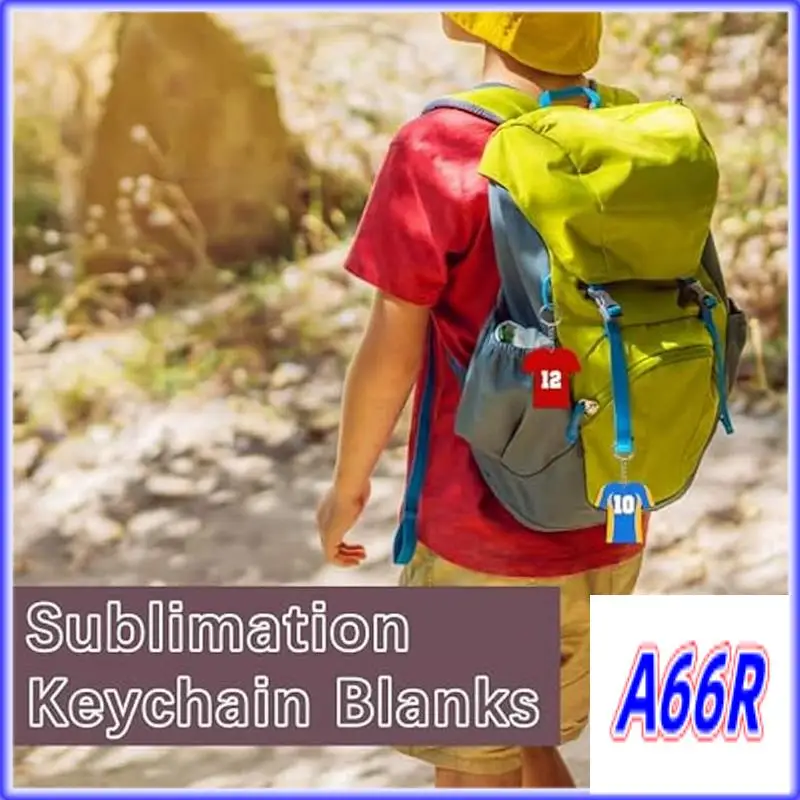 

RR-135PCS Sublimation Keychain Blanks Double Sided MDF Key Chians Heat Transfer Sublimation Keychains Blanks Luggage Tags