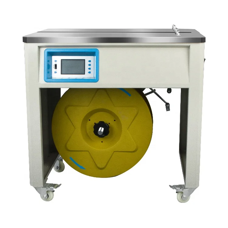 

801A Electric Semi-Automatic Carton Strapping Machine With Motor For Food & Beverage Case Packaging PP Belt