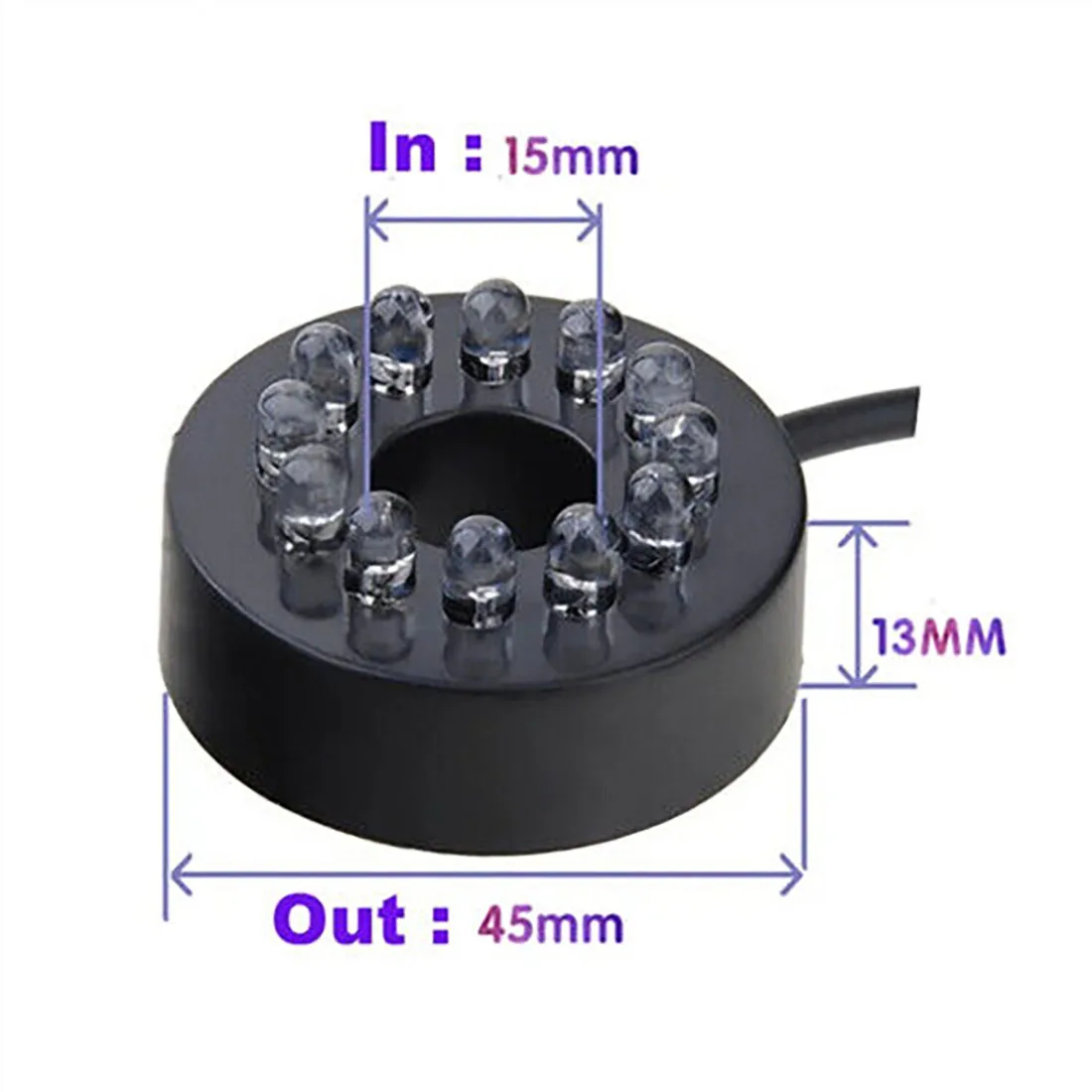 حلقة إضاءة LED 12 فولت تحت الماء 12 فولت للمضخات حديقة نافورة غاطسة