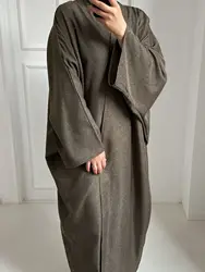 Plus Size Modest Musulmane Dubai abaya caftano Islam Cardigan musulmano abaya donna caftano Robe Longue abbigliamento moda turca