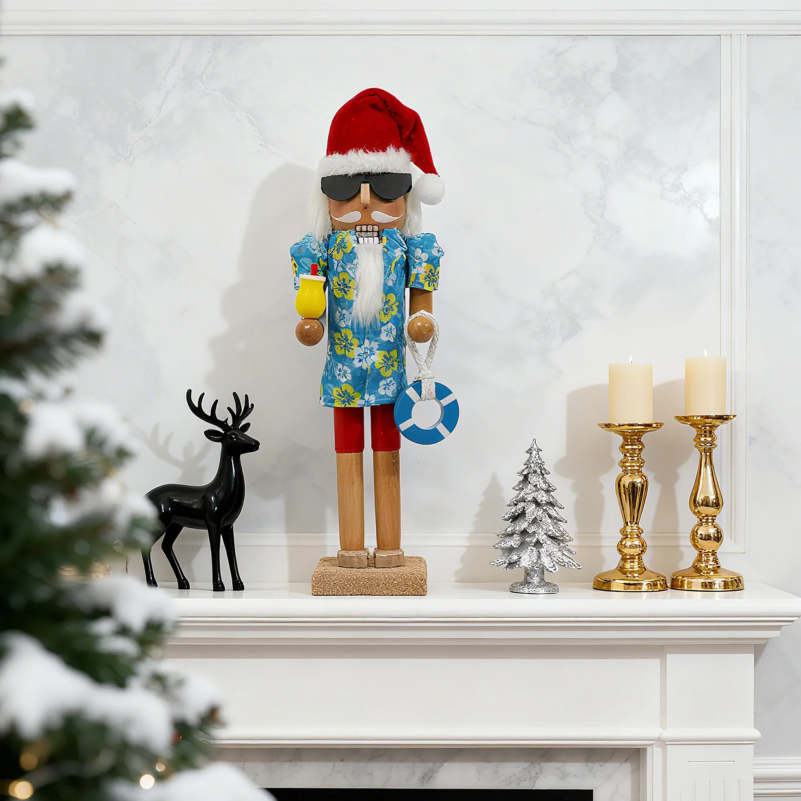 

Christmas Nutcracker Figurine The Perfect Gift for Any Occasion, Handcrafted Wooden Decor to Elevate Your Holiday Atmosphere