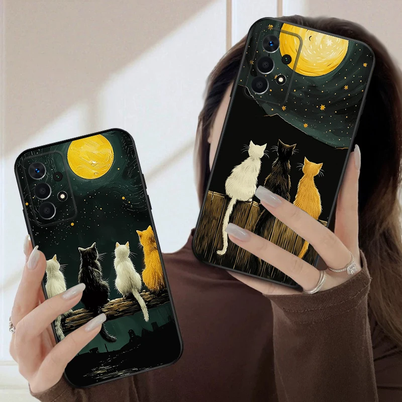 

Background Cat For Samsung A03 Core A 04 05 06 12 14 15 16 22 23 Galaxy A25 26 4G 34 35 52 53 56 71 73 90 5G soft phone case