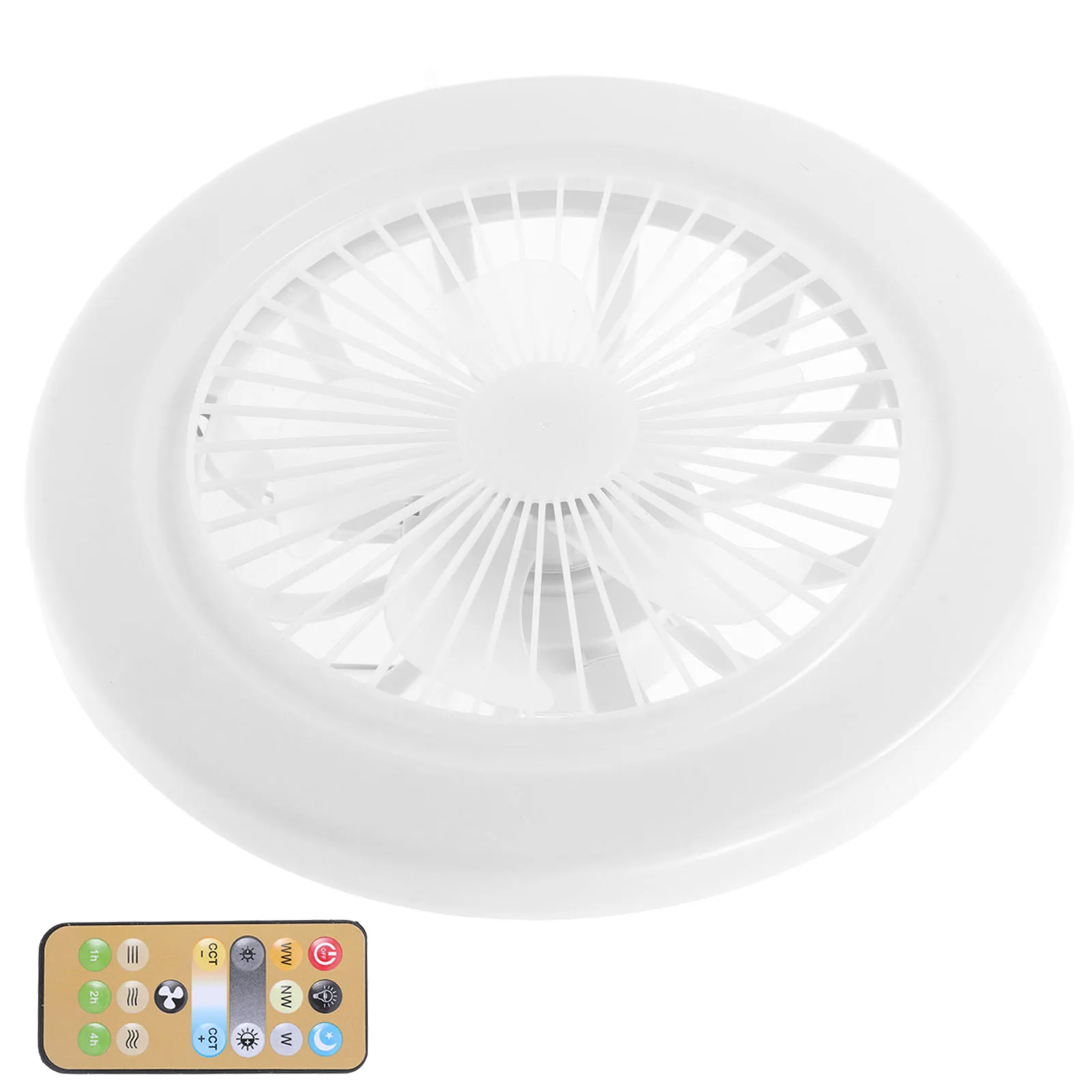 

1 set E27 LED 50W Remote Control Bedroom Kitchen Living Room Energy Efficient Small Fan Lamp Ceiling Fixture