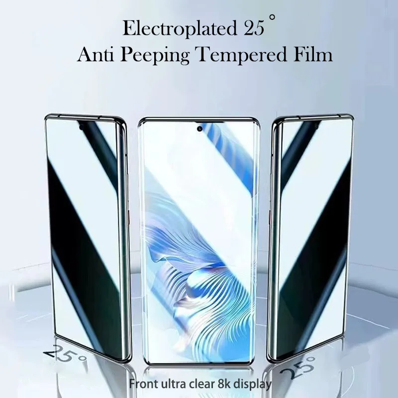 2PC Electroplated Privacy Protection Glass For OPPO Reno 11F  Anti Spy Screen Protector for OPPO Reno 11F 5g Glass Film