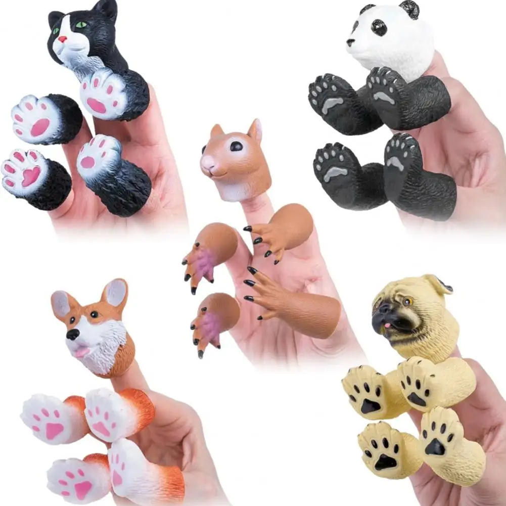 

Finger Puppet Interactive Finger Doll Props Creative Movement Educational Toy for Learning And Bonding Animal Puppets