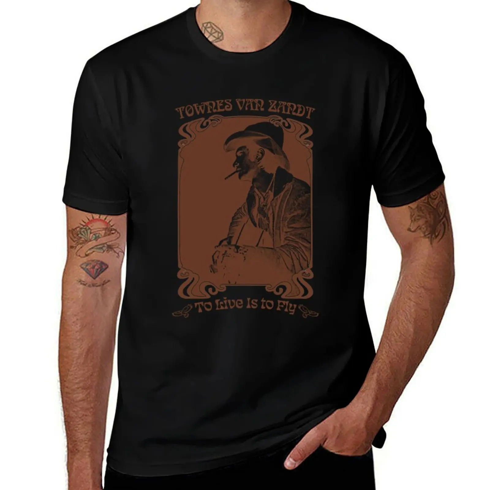

Townes Van Zandt Retro Style Fan Design T-Shirt oversized graphic tee sports fans anime fashion shirts mens fashion