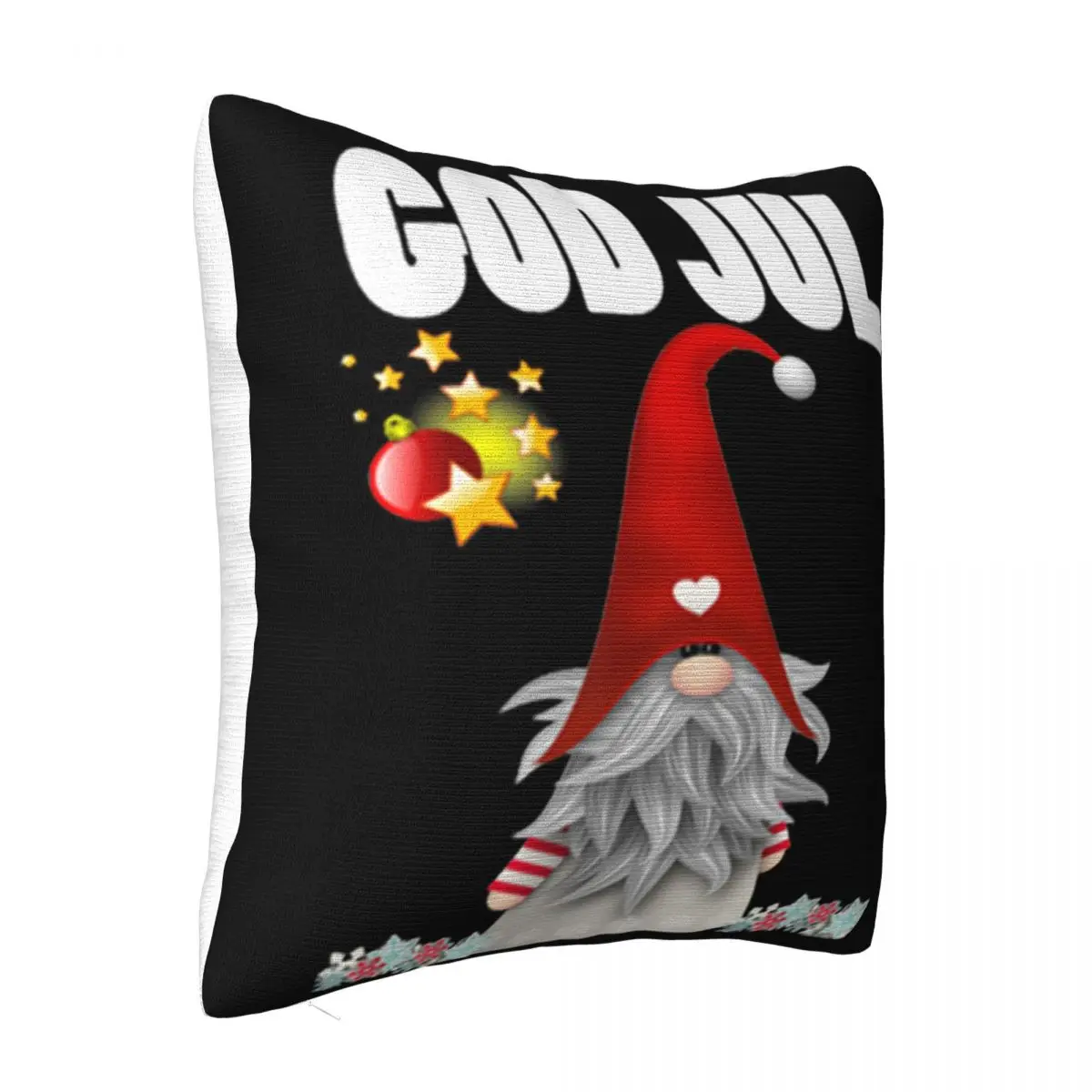 Premium God Jul Swedish Merry Christmas Sweden Tomte Gnome Top Quality Crewneck Hipster Pillow Case