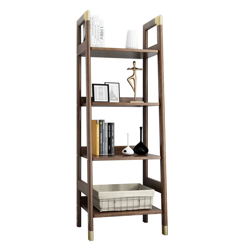 

Nordic solid wood bookshelf floor-to-ceiling simple modern bookcase shelf combination space-saving solid wood bookshelf