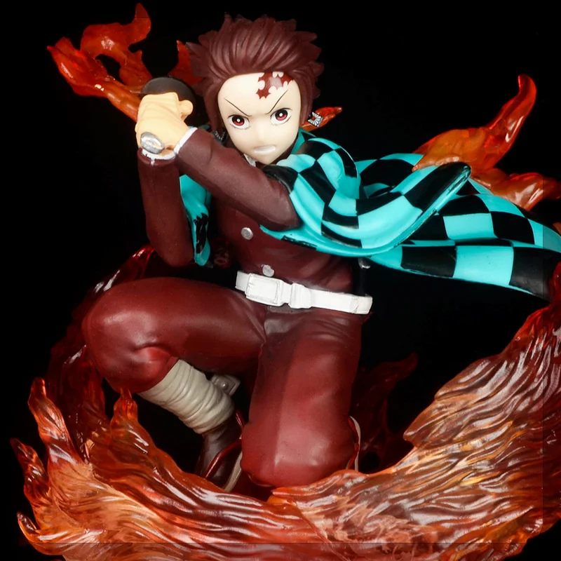 

14cm Demon Slayer Kamado Tanjirou Combat Posture Anime Figure Model Statue Boys Collection Desktop Decoration Ornament Toy Gift