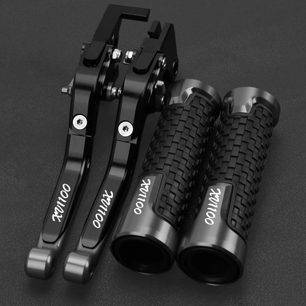 FOR YAMAHA XV1100 XV 1100 VIRAGO 1989-1998 1997 1996 Motorcycle Adjustable Brake Clutch Levers Handlebar Handle Hand Grips Ends