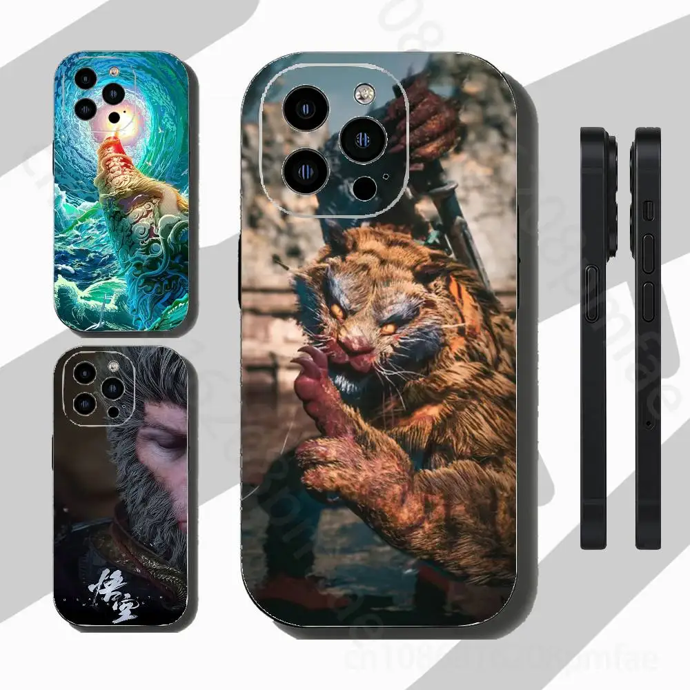 

B-Black Myth Wukong Phone Case for iPhone 17 Air 16 Pro Max 16e 15 Plus 14 13 Mini 12 11 Back Cover