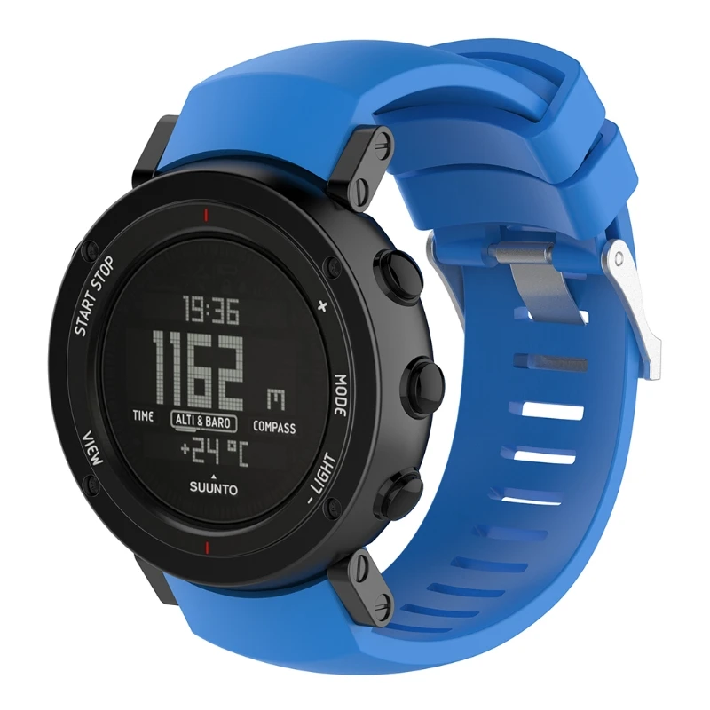 Correa deportiva de silicona para reloj inteligente suunto Core ALU, correa de muñeca de repuesto, GPS, negro