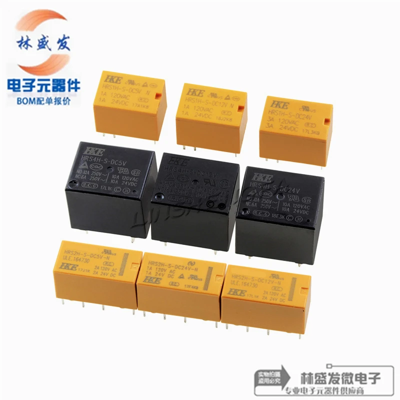 10PCS HRS1H HRS2H HRS4H-S-DC5V DC12V DC24V -N -C Small Signal Relay HRS1H-S-DC12V HRS2H-S-DC24V HRS4H-S-DC5V HRS2H-S