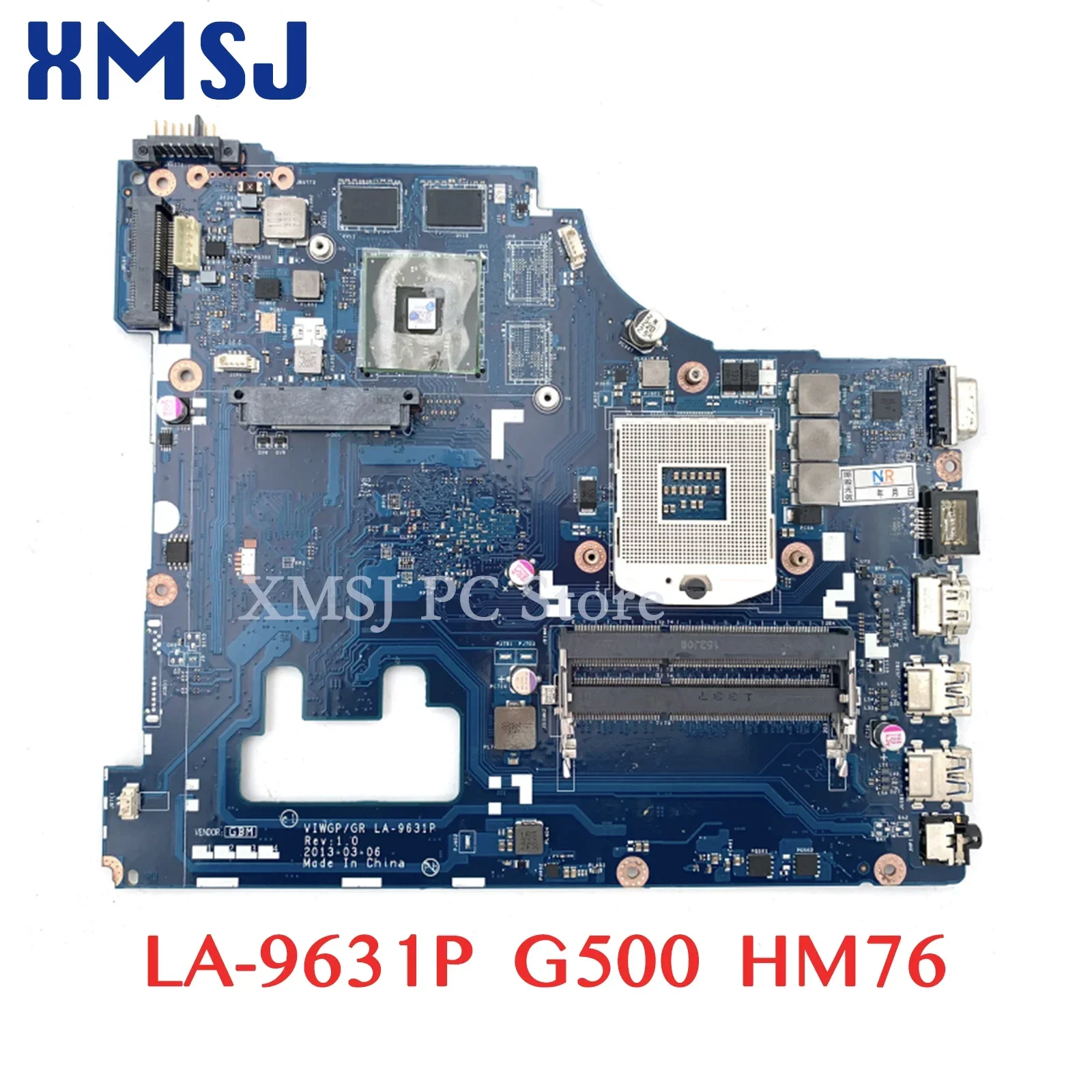 

XMSJ For Lenovo G500 15.6 Inch Laptop Motherboard VIWGP GT LA-9631P With Video Card HM76 DDR3 MAIN BOARD Full Test