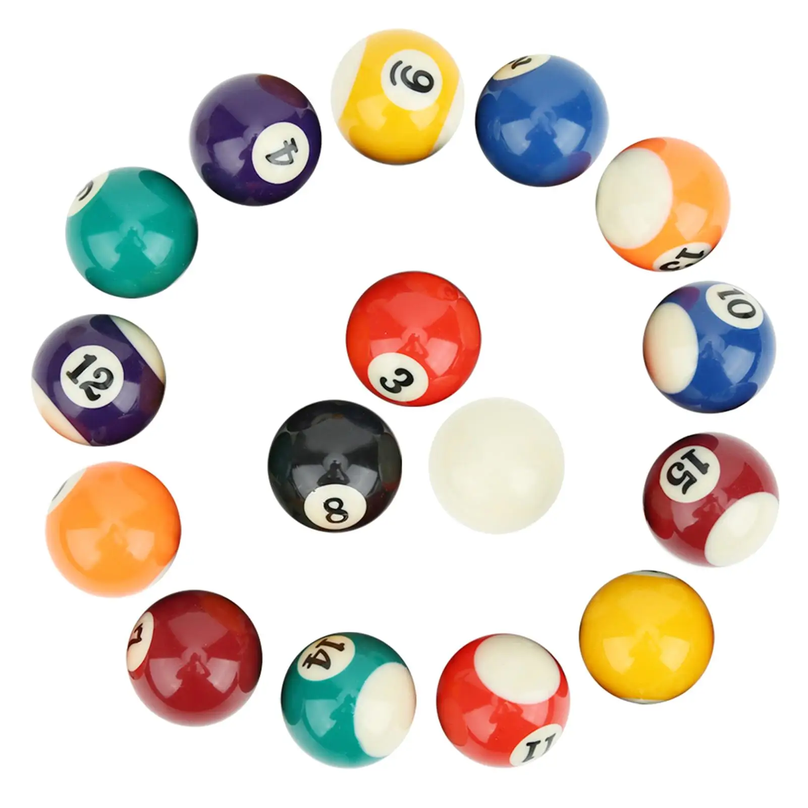 Kids Mini Pool Table Billiard Ball Set Resin Eco-friendly Kit 38MM