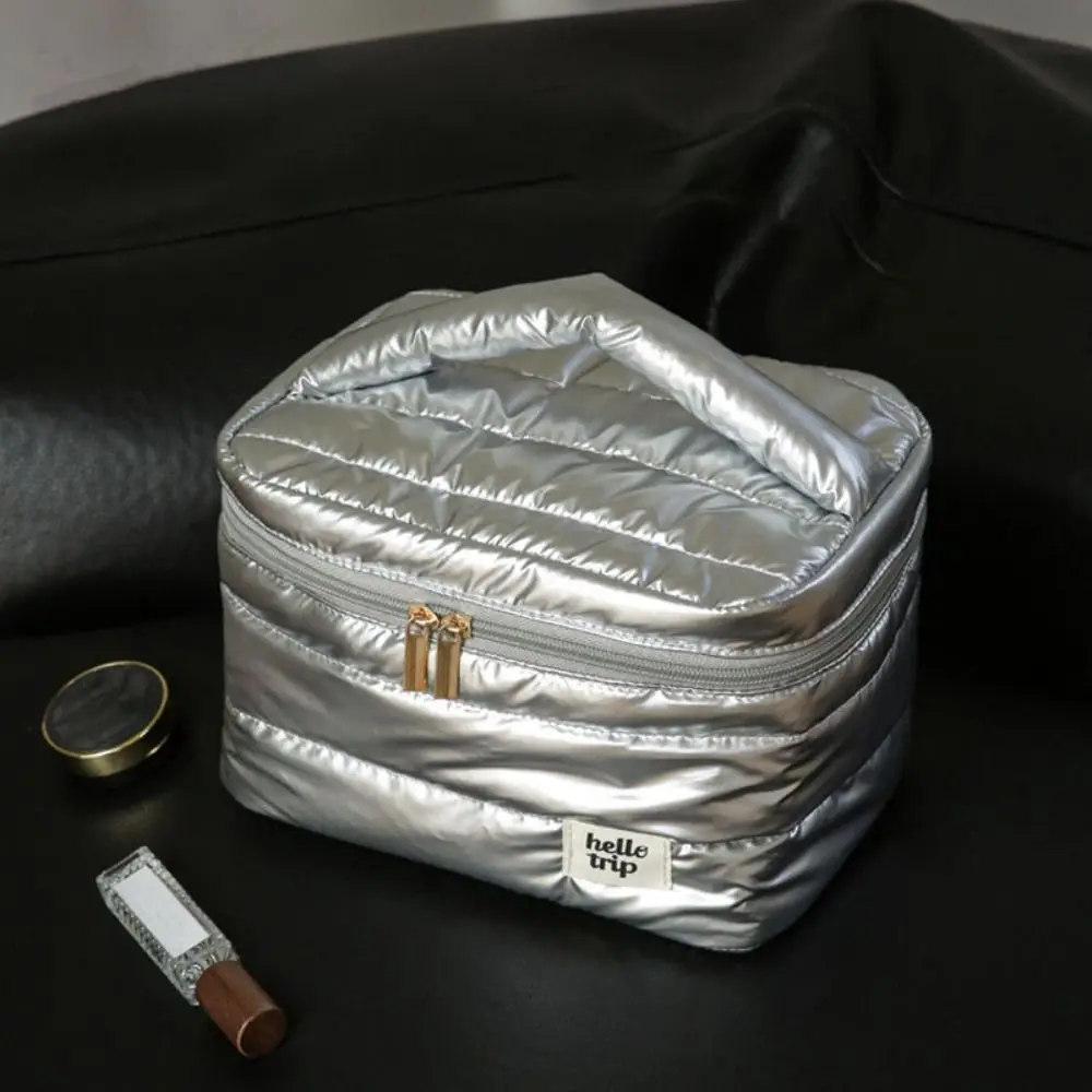 حقيبة مكياج عصرية ذات سعة كبيرة، متعددة الوظائف للتخزين، حقيبة أدوات الزينة المحمولة، حقيبة غسيل منظم للسفر